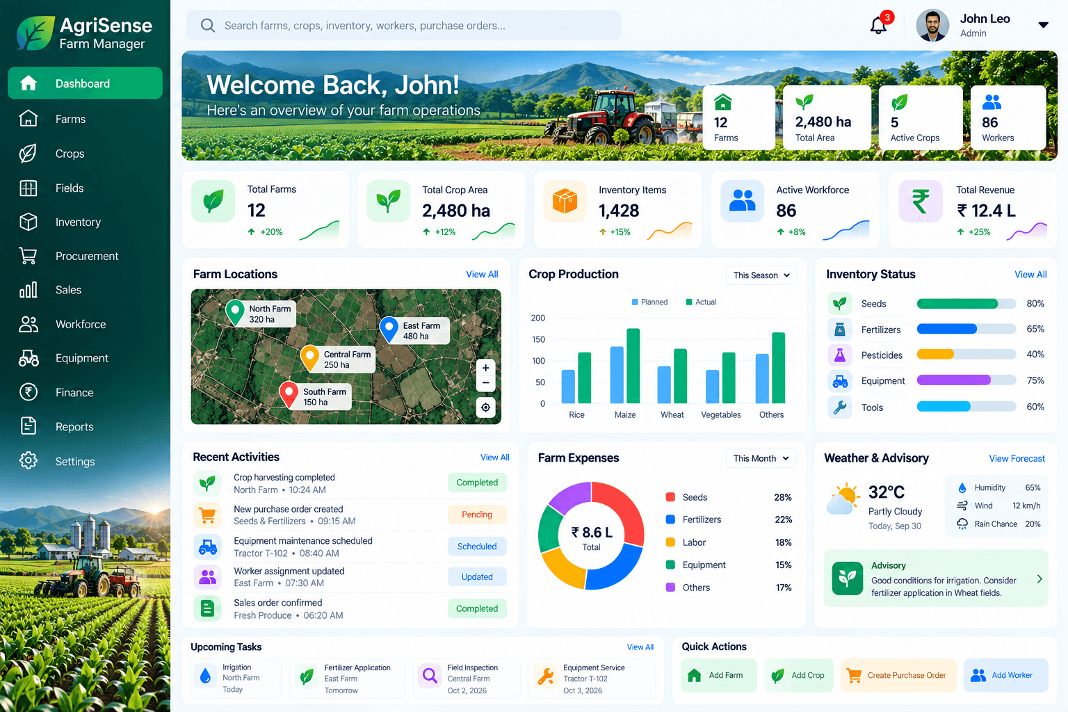 AgriSense Farm Manager screenshot 2