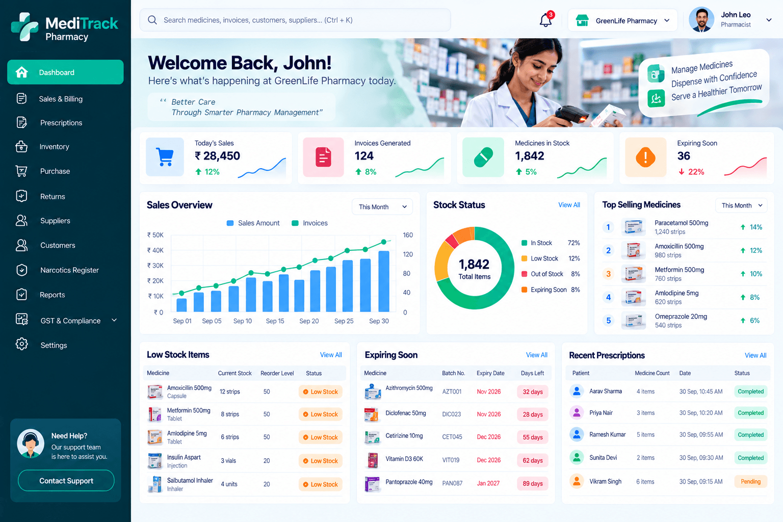 MediTrack Pharmacy screenshot 2