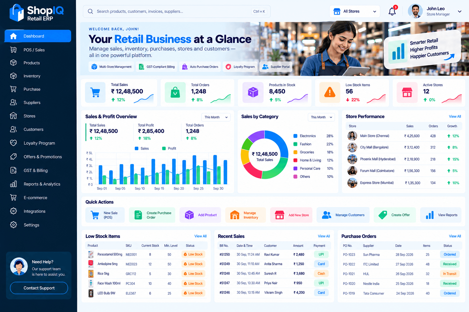 ShopIQ Retail ERP screenshot 2