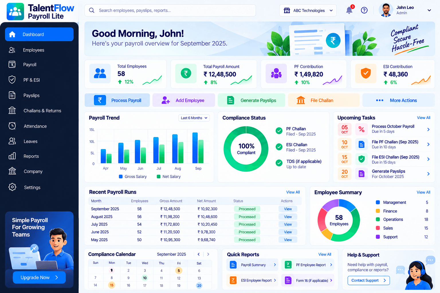 TalentFlow Payroll Lite screenshot 2