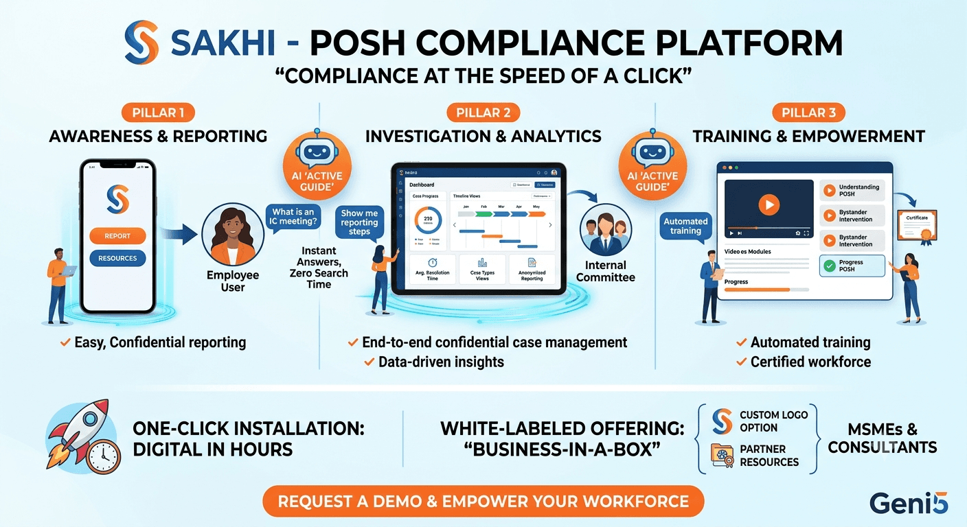 Sakhi - POSH Compliance Platform screenshot 1